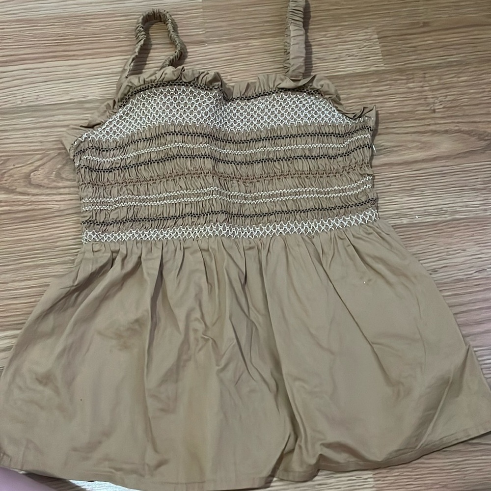 Old Navy Brown Babydoll Top